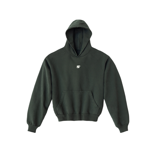 tfw embroidered tiny logo heavy weight hoodie