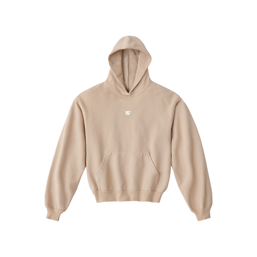 tfw embroidered tiny logo heavy weight hoodie