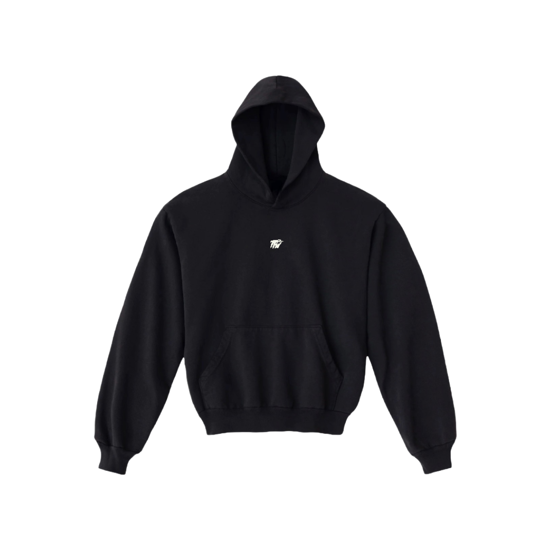 tfw embroidered tiny logo heavy weight hoodie